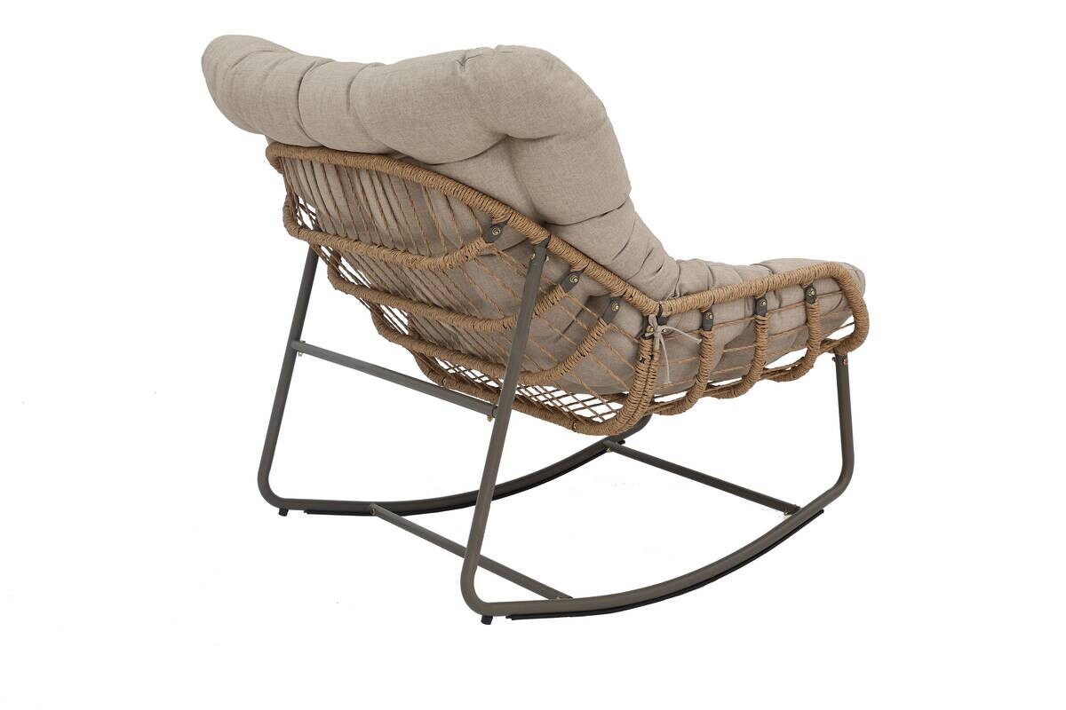 POCOline Gartenstuhl braun Stahl