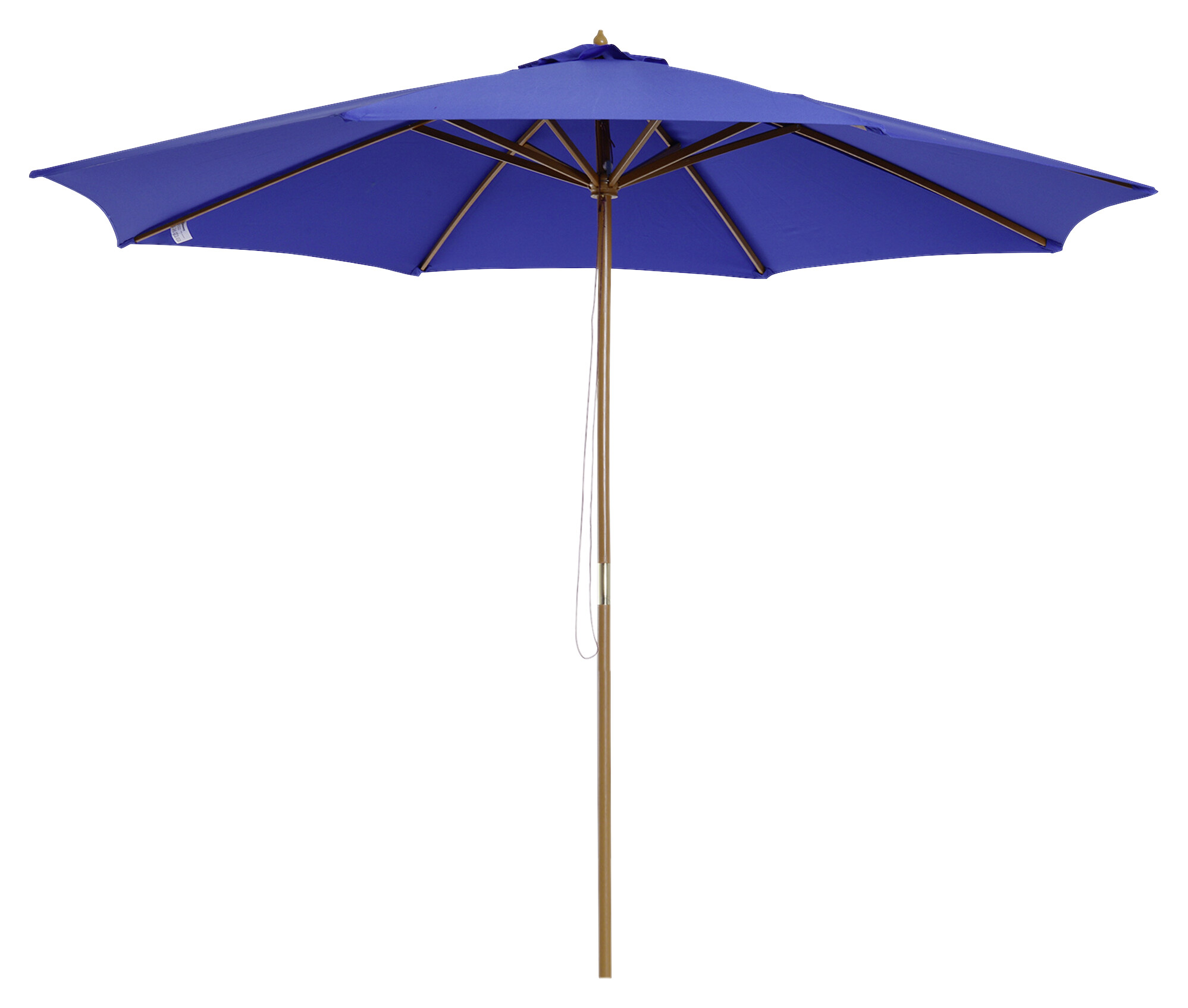 Outsunny Sonnenschirm blau Holz H/D: ca. 270x300 cm