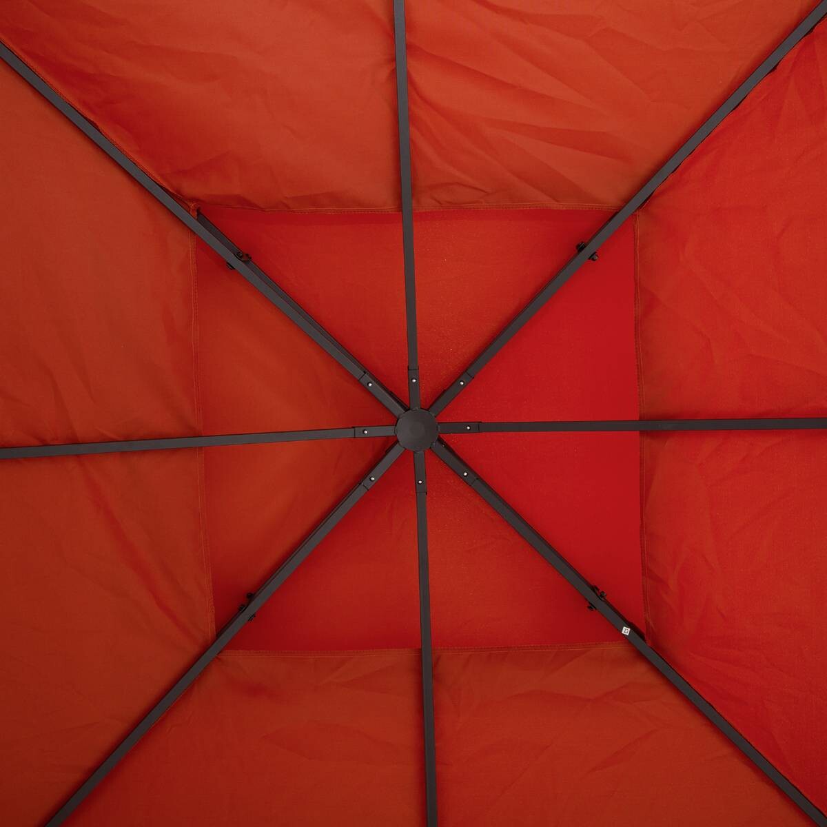 Outsunny Ersatzdach terra Polyester-Mischgewebe B/L: ca. 300x300 cm