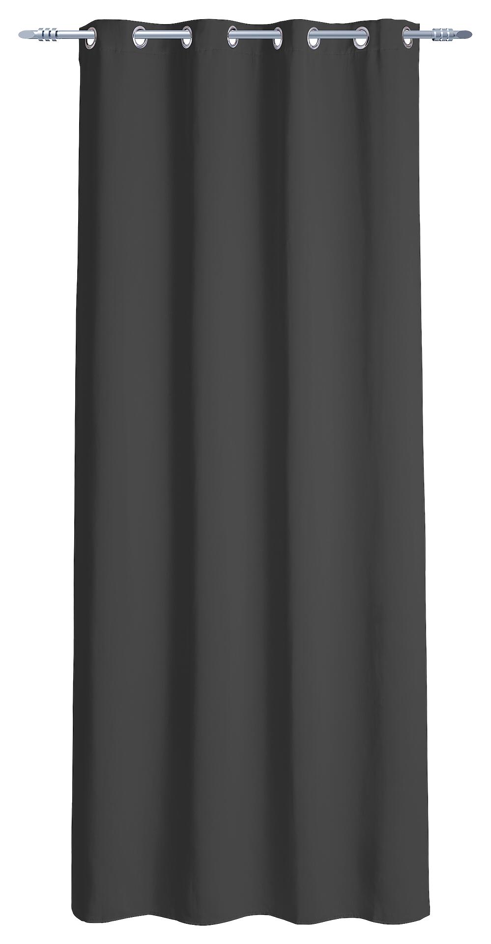 Ösenvorhang Verona anthrazit B/L: ca. 140x245 cm