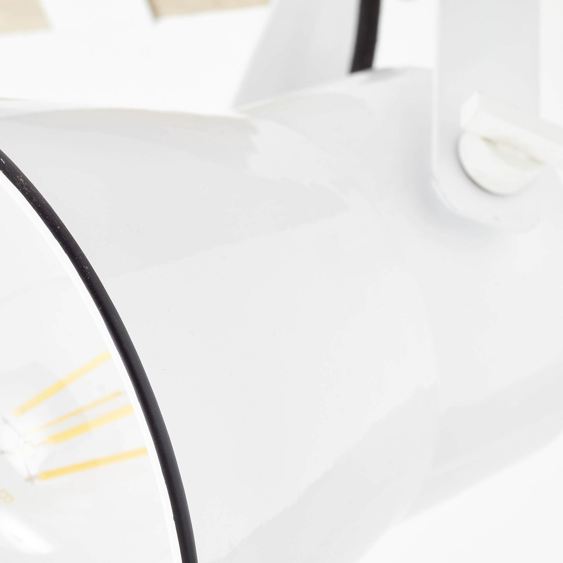 Brilliant Spotbalken Plow weiß natur Metall Holz B/H/T: ca. 40x24x17 cm E27 2 Brennstellen