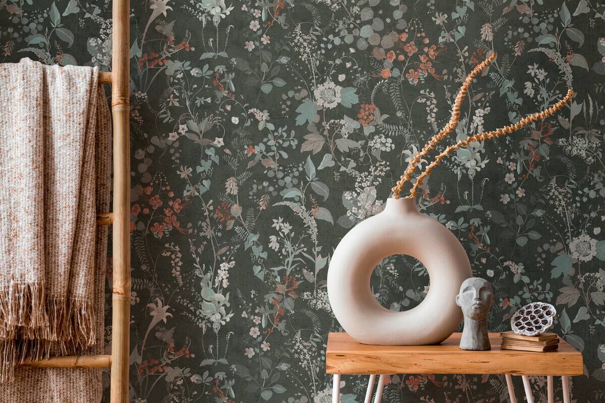 A.S.Creation Vliestapete schwarz orange türkis B/H/D: ca. 53x1005x9 cm