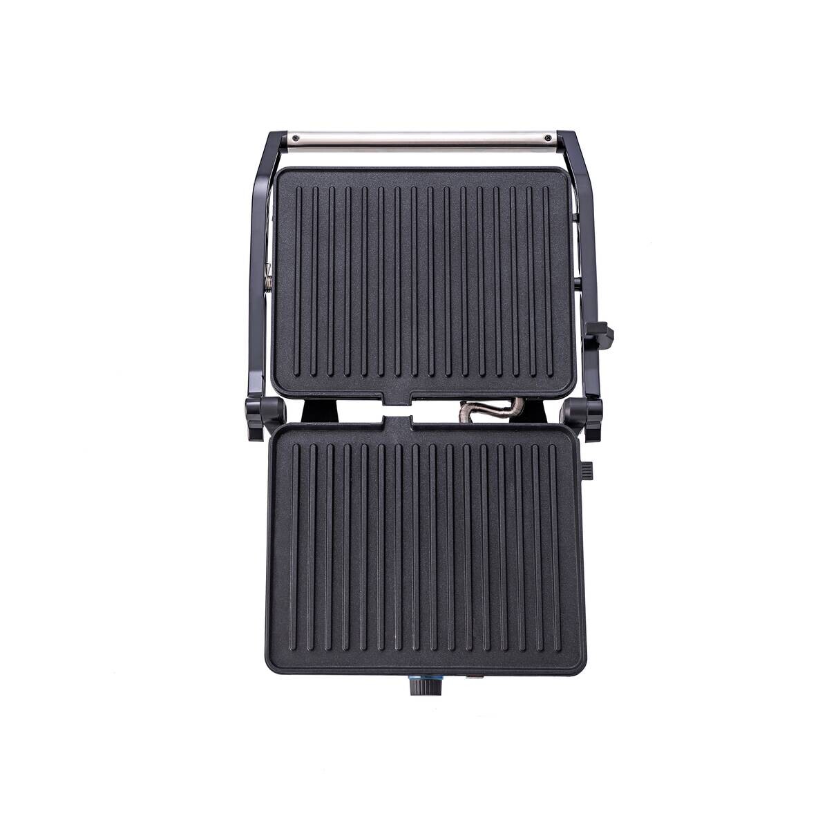 BERGNER Kontaktgrill silber B/H/L: ca. 15x37x38 cm