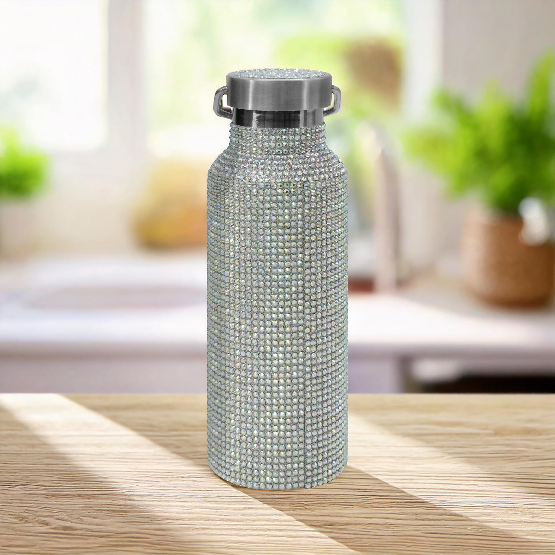 Fackelmann Trinkflasche silber Edelstahl