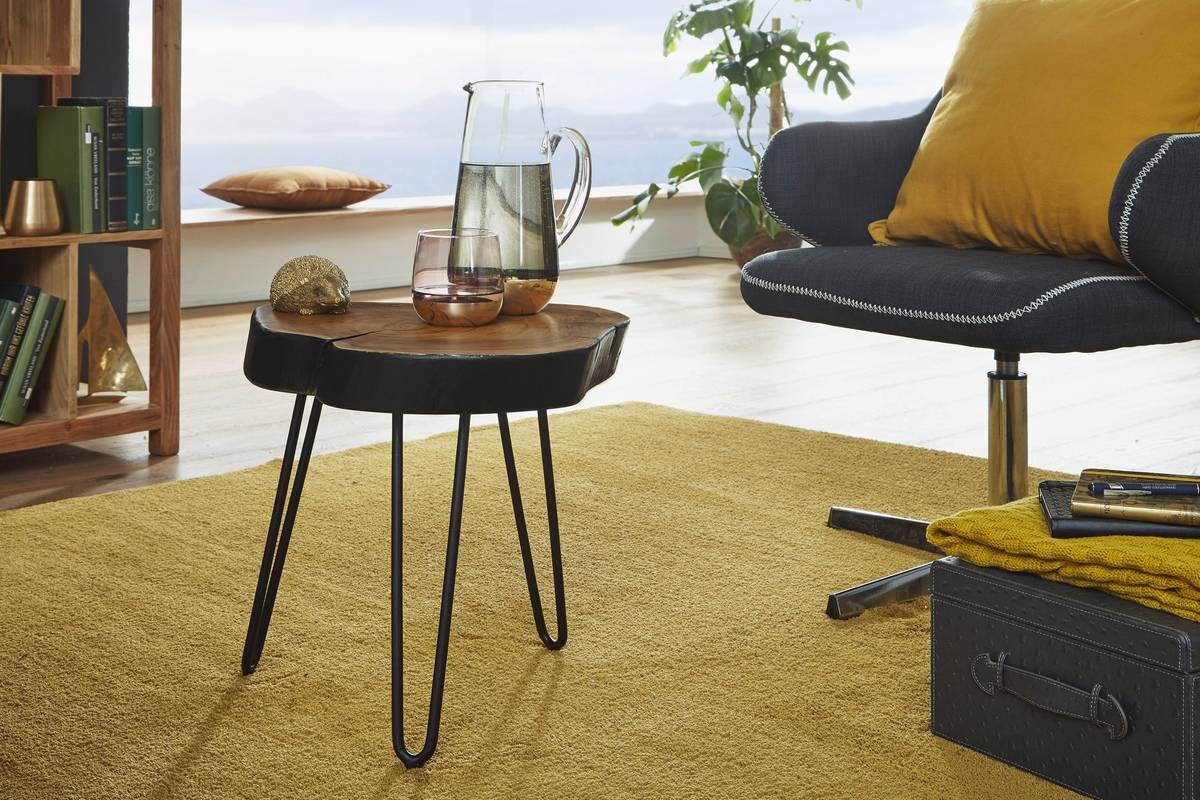 Beistelltisch rosenholz Holz B/H/T: ca. 35x46x35 cm