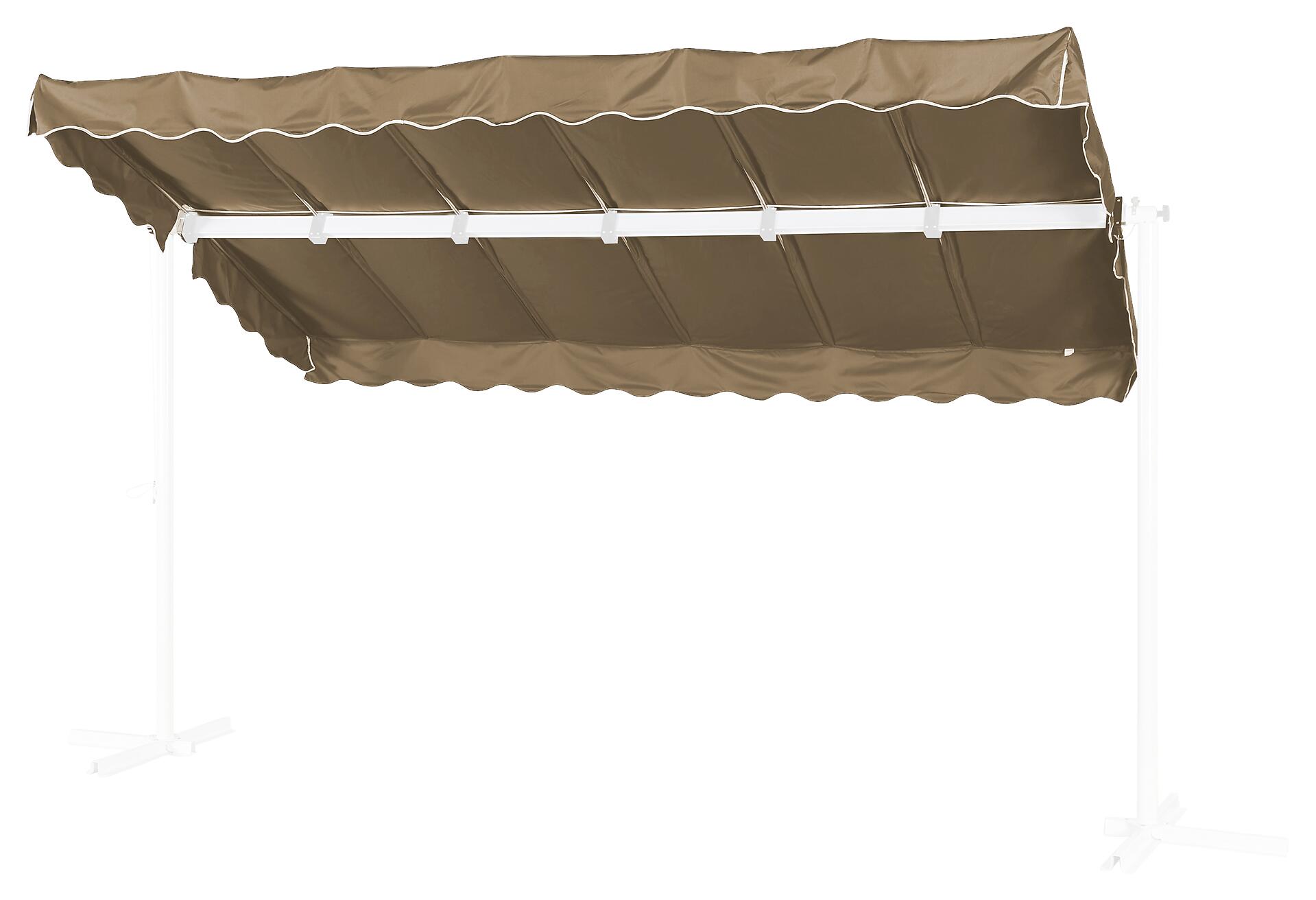 Grasekamp Ersatzdach Standmarkise Dubai Taupe B/L: ca. 225x375 cm