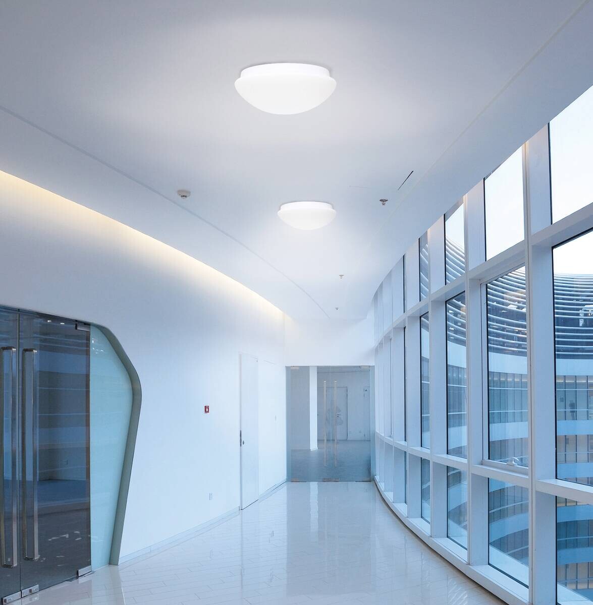 Näve Leuchten Deckenleuchte 1152626 weiß Glas Metall B/H/T: ca. 29x10x29 cm null 1 Brennstellen