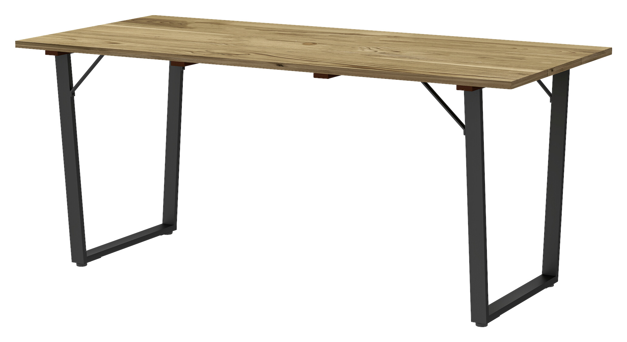 Outsunny Gartentisch braun Holz B/H/L: ca. 80x75x175 cm