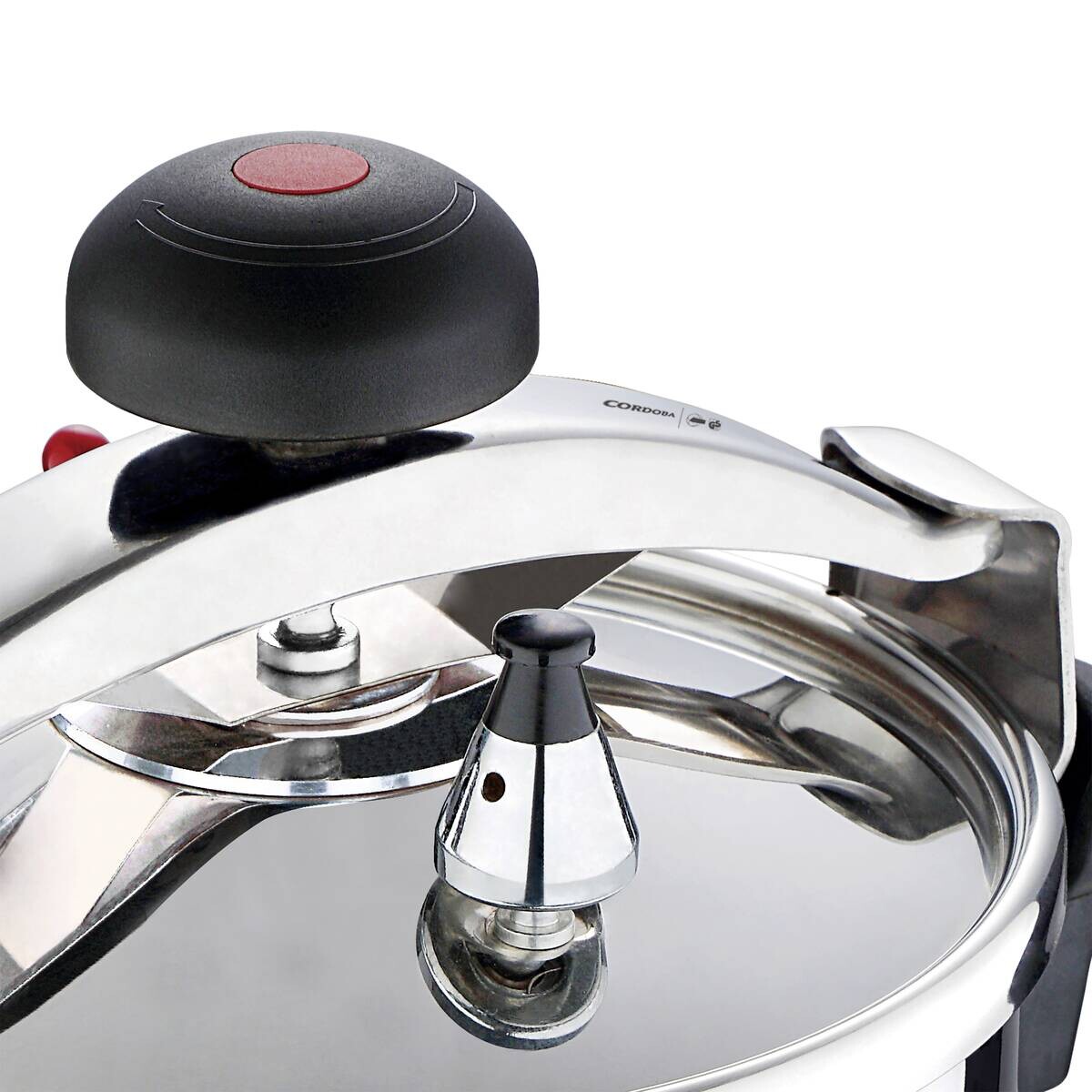 SAN IGNACIO Schnellkochtopf Córdoba silber Edelstahl B/H/L: ca. 26,7x25,8x29,8 cm