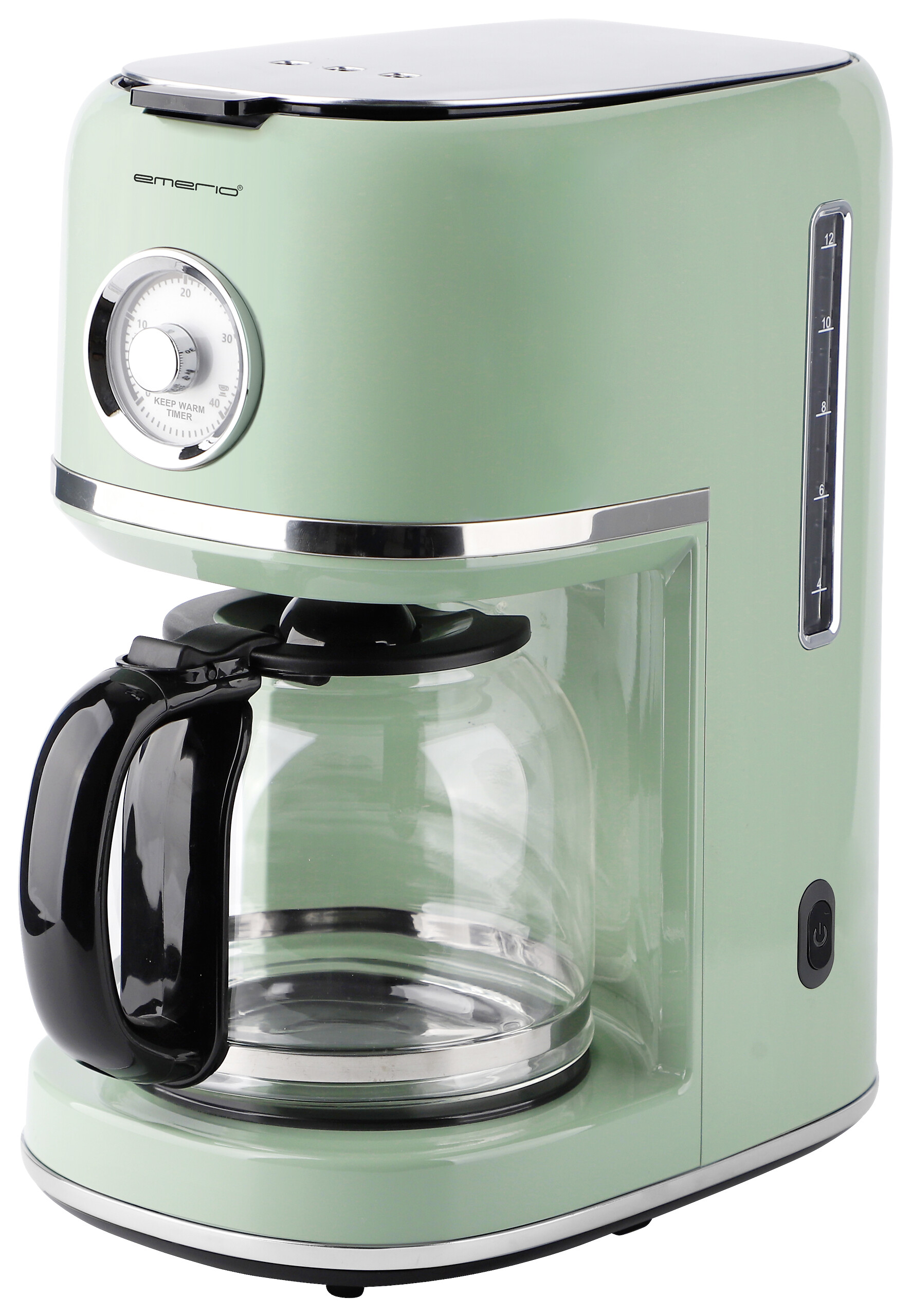 Emerio Kaffeeautomat CME-133280.3 mint Glas Edelstahl B/H/L: ca. 18,9x32,1x29,6 cm