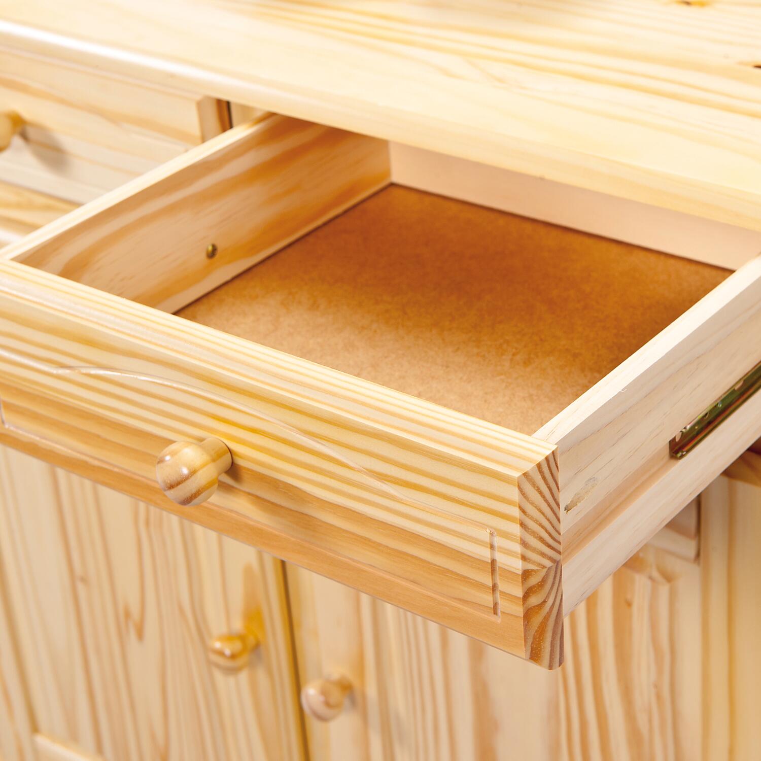 Buffet Toscana natur lackiert Kiefer B/H/T: ca. 130x198x43 cm