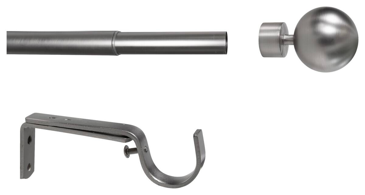 ondeco Stilgarnituren habito/ball-classic Edelstahloptik Metall ausziehbar von ca. 190 bis 360 cm 1.0 Läufe