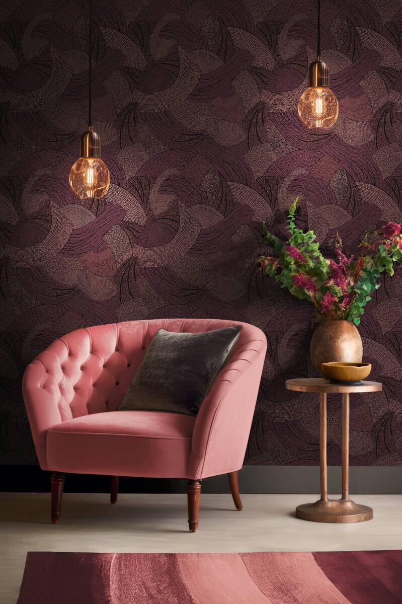 A.S.Creation Vliestapete rot B/H/D: ca. 53x1005x9,2 cm