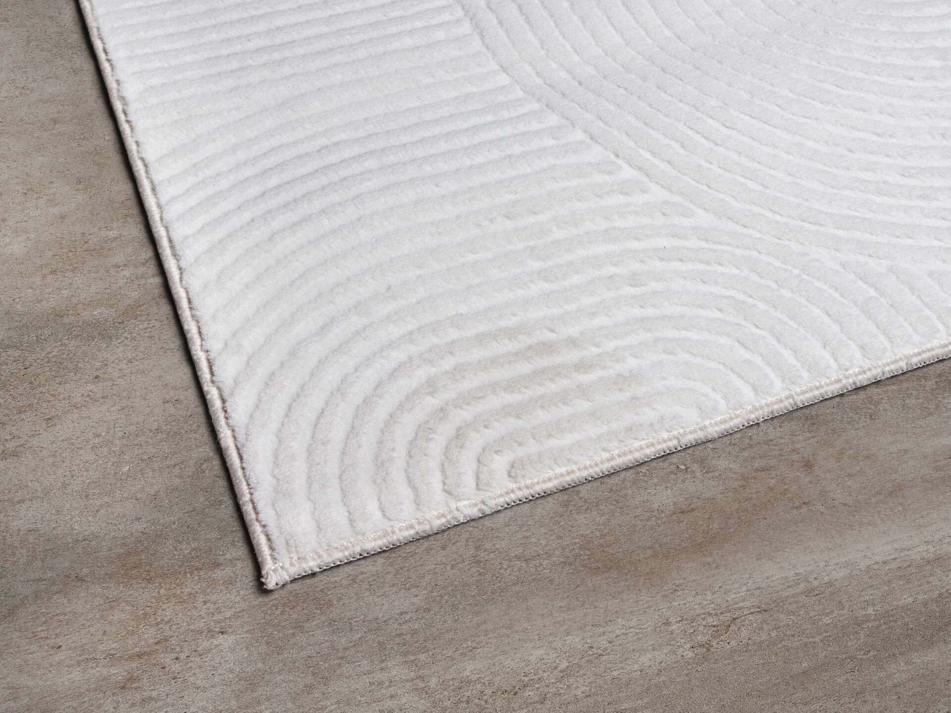 Dinarsu Teppich Stilo offwhite B/L: ca. 80x150 cm