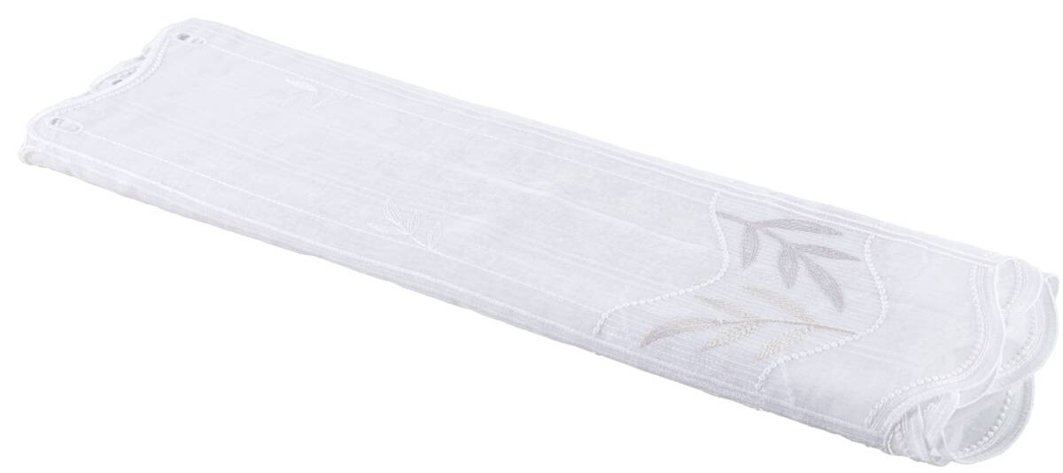 Scheibengardinen-Meterware Isabel weiß H: ca. 60 cm