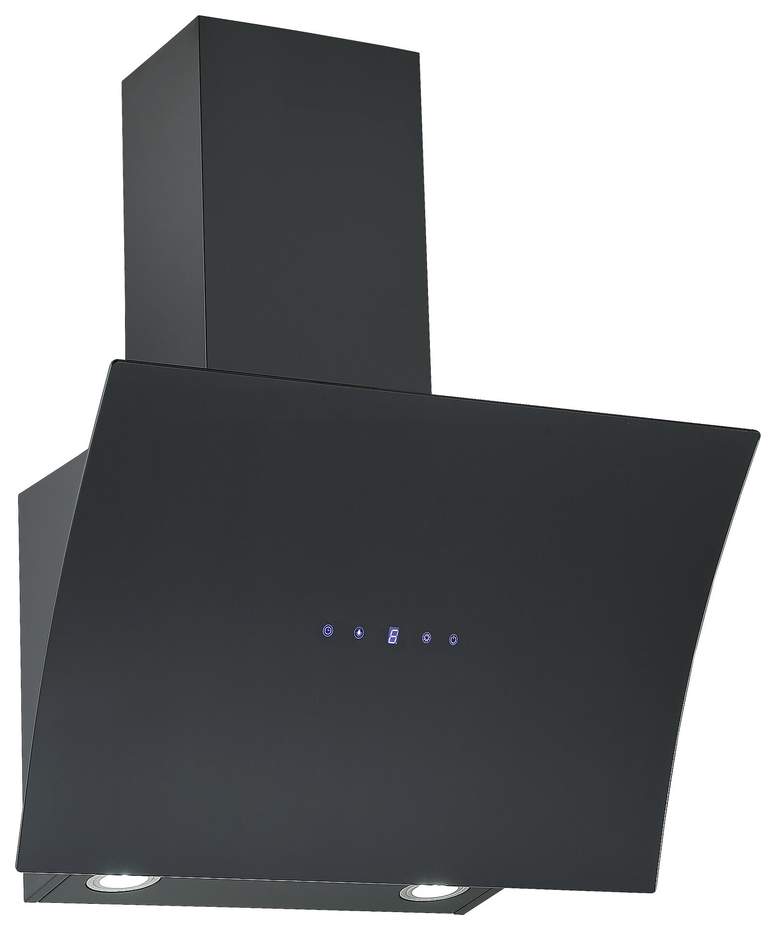 Respekta Dunstabzugshaube CH55060SA schwarz B/H/T: ca. 60x80,5x40,2 cm