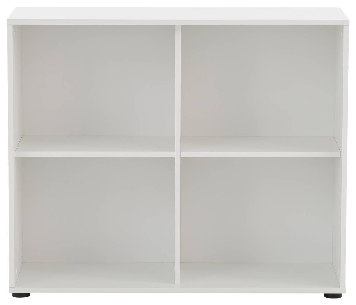 Regal Serie 400 perlweiß Optik B/H/T: ca. 100x83,6x41 cm