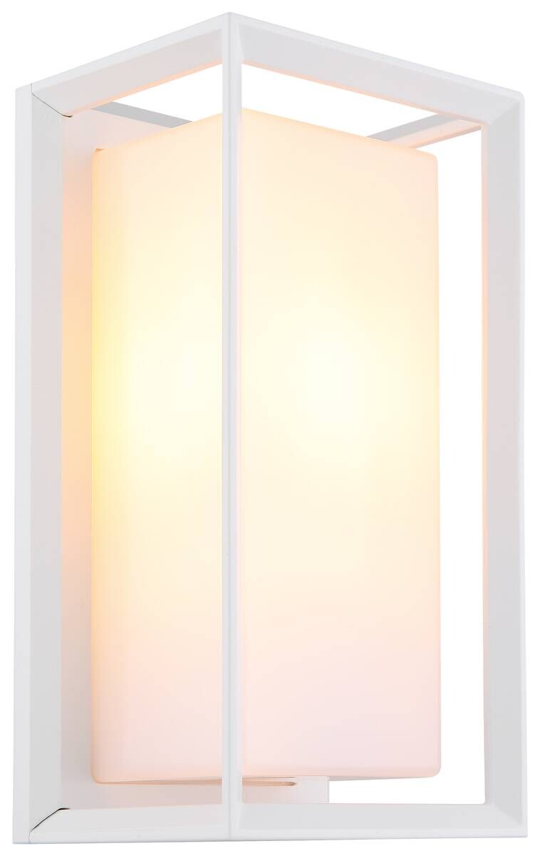 Außenleuchte weiß B/H/T: ca. 13x24,8x12,2 cm