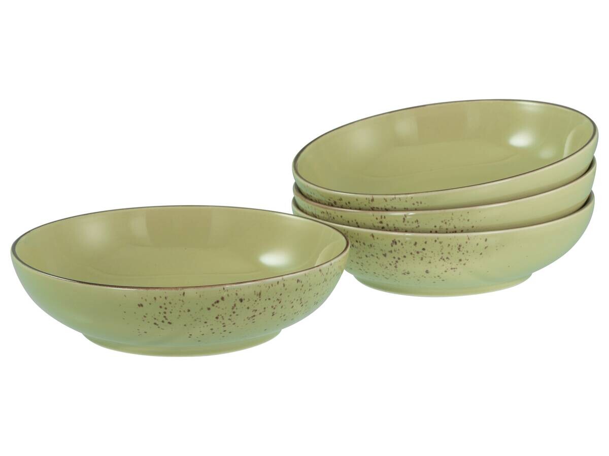 CreaTable Schüssel-Set Nature Collection Green grün Steinzeug
