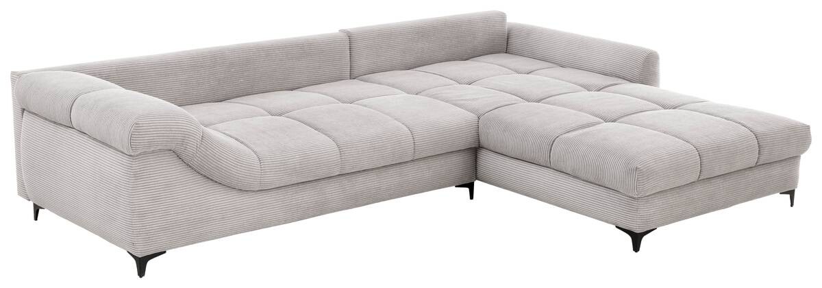 Ecksofa grau Microfaser B/H/T: ca. 332x96x227 cm