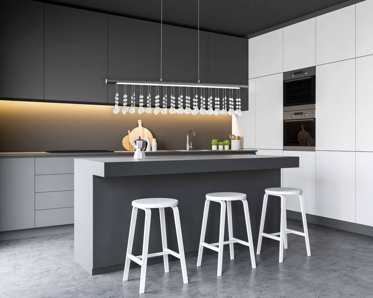 Näve Leuchten Pendelleuchte 7093116 grau Metall Kunststoff B/H/T: ca. 6x120x100 cm null 1 Brennstellen