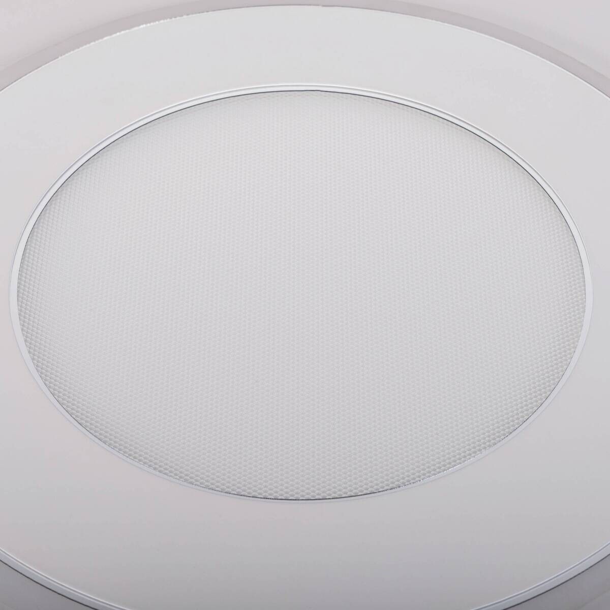 Näve Leuchten LED-Deckenleuchte weiß Kunststoff Metall B/H/T/D: ca. 50x7,5x50x50 cm