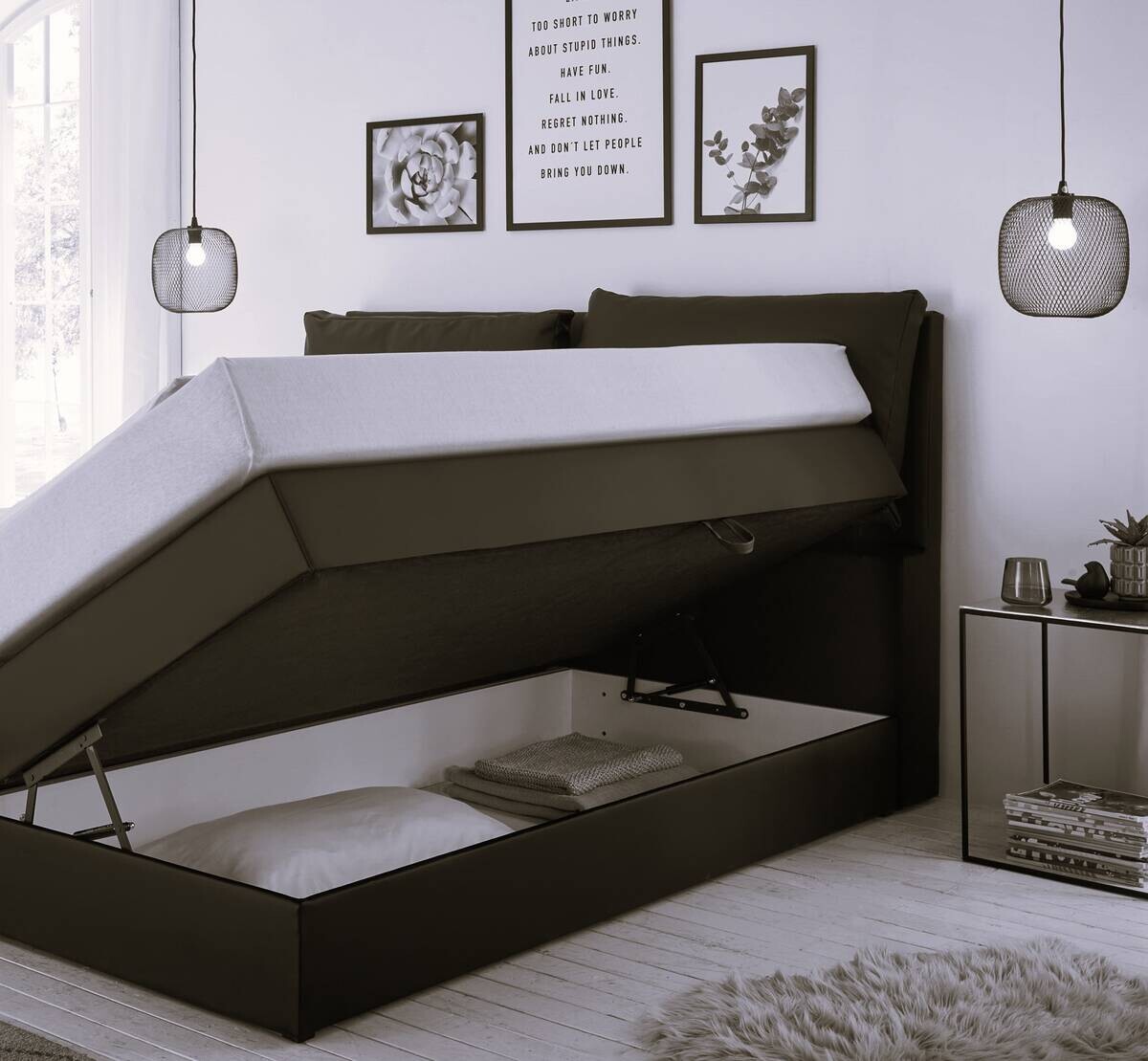 Boxspringbett Lissy schwarz Liegefläche B/L: ca. 140x200 cm Boxspringbett Lissy schwarz Liegefläche B/L: ca. 140x200 cm