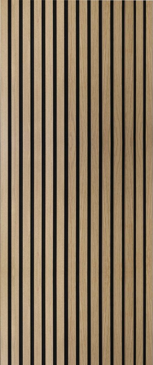 Wand- und Akustikpaneel Eiche natur L/B/H: ca. 240x56,1x1,9 cm pro Stück