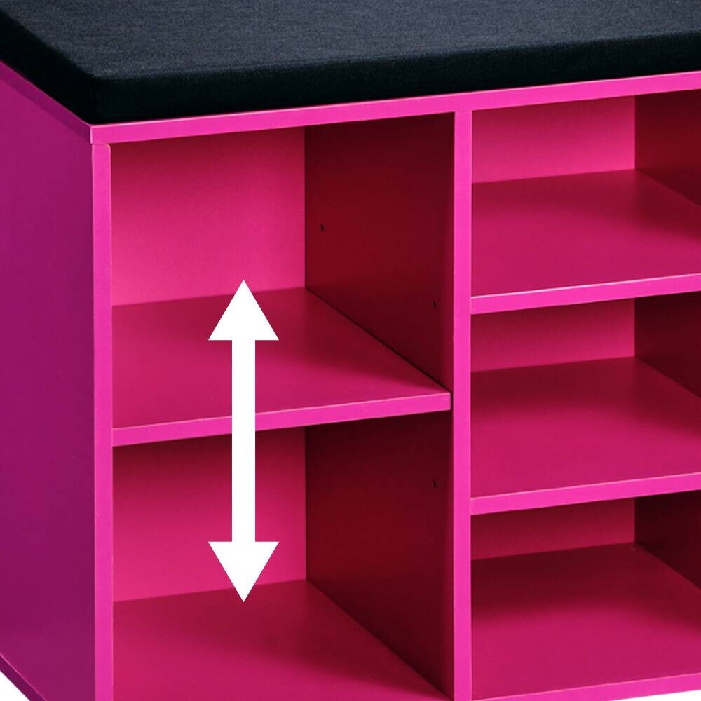 Kesper Schuhregal pink Spanplatte B/H/T: ca. 103,5x48x29,5 cm