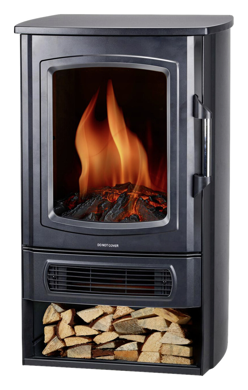 alpina Elektrokamin schwarz Metall ca. 2000 W