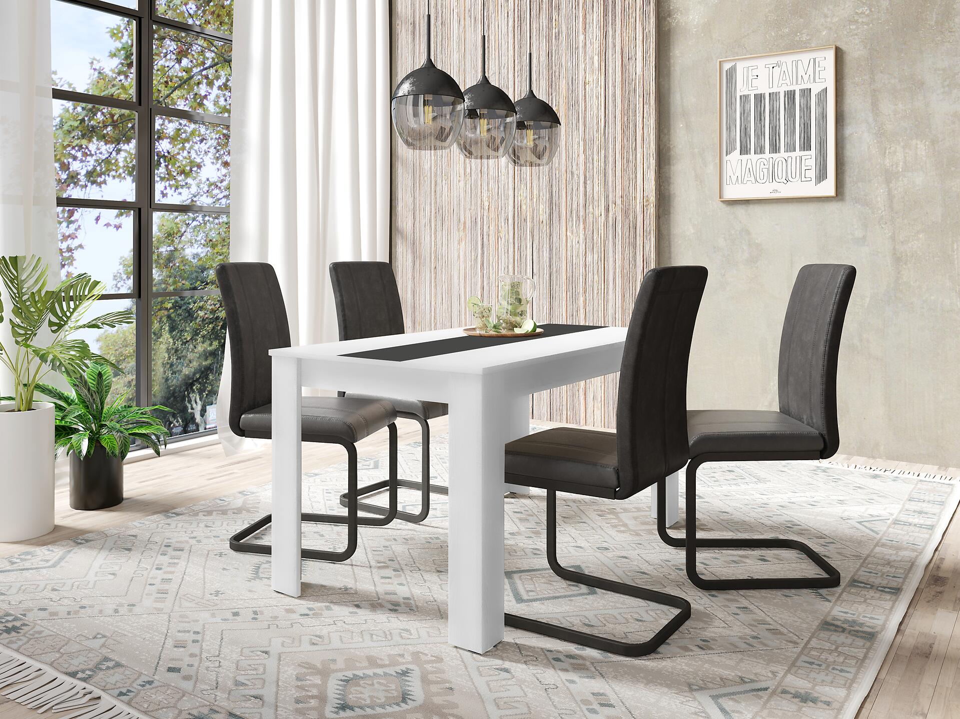 Tisch NORI weiß B/H/T: ca. 160x75x90 cm