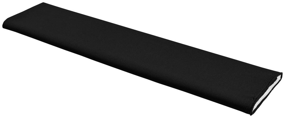 Dekostoff Satinette schwarz B: ca. 145 cm