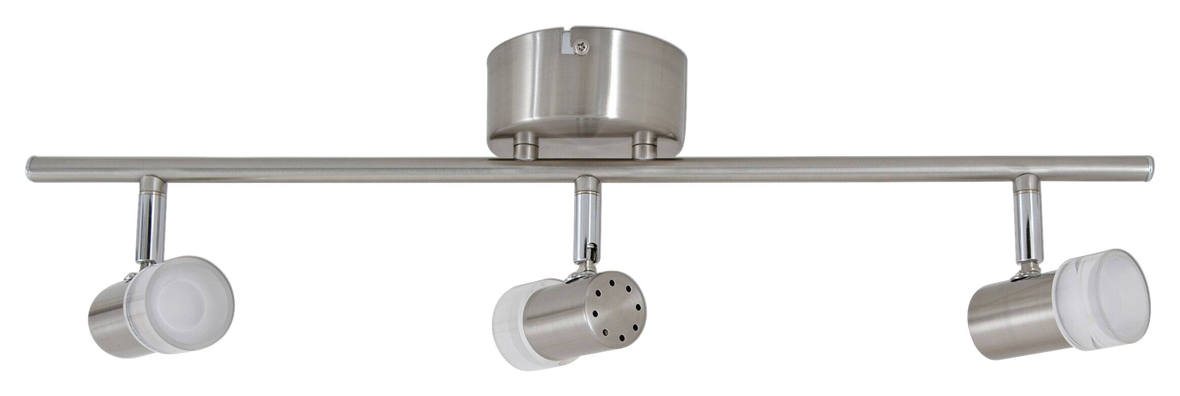 Näve Leuchten 3er LED-Wand-u. Deckenspot "Malaga" Malaga NV1204750 Stahl Metall Acryl B/H/L: ca. 10x15x61 cm null 3 Brennstellen