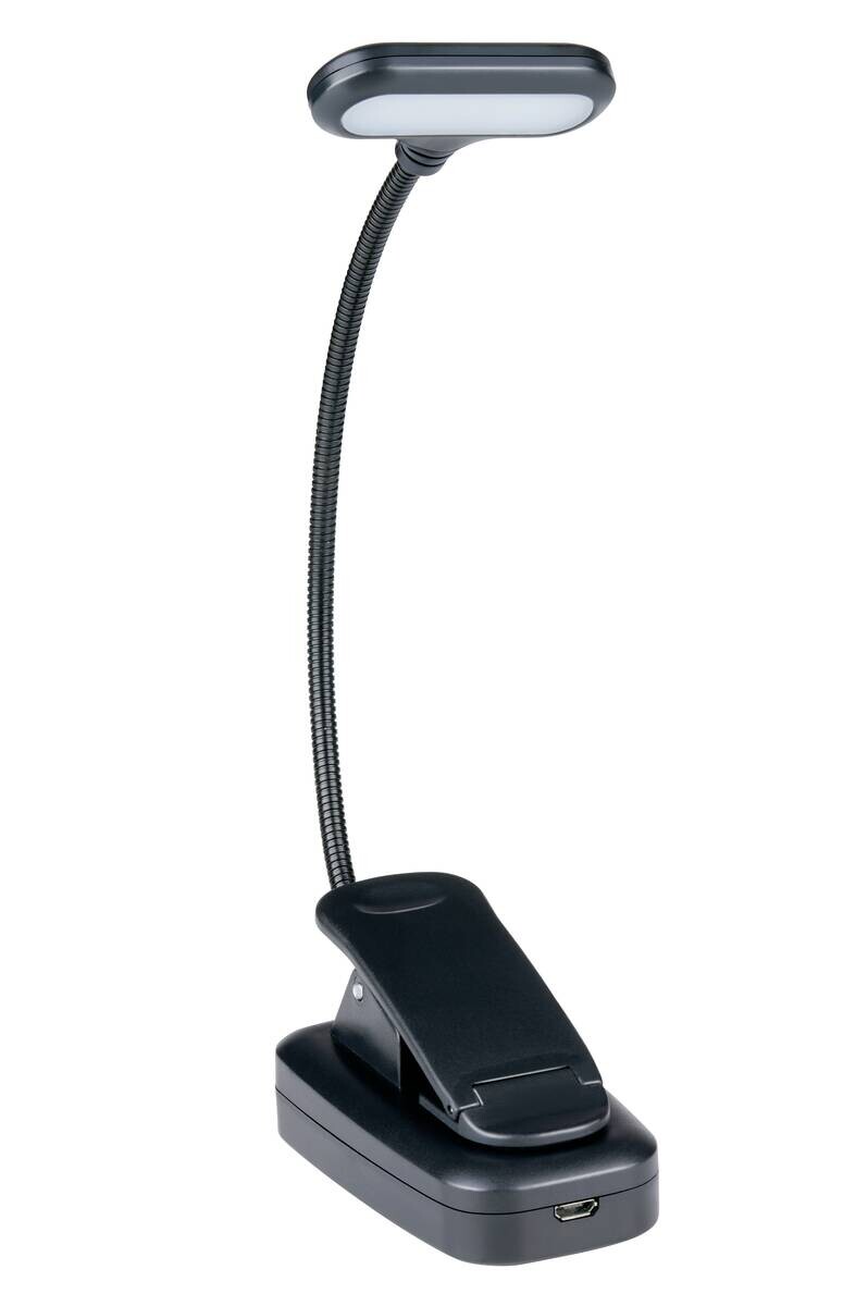 Grundig Leseleuchte schwarz B/H/L: ca. 9x1,5x4,5 cm