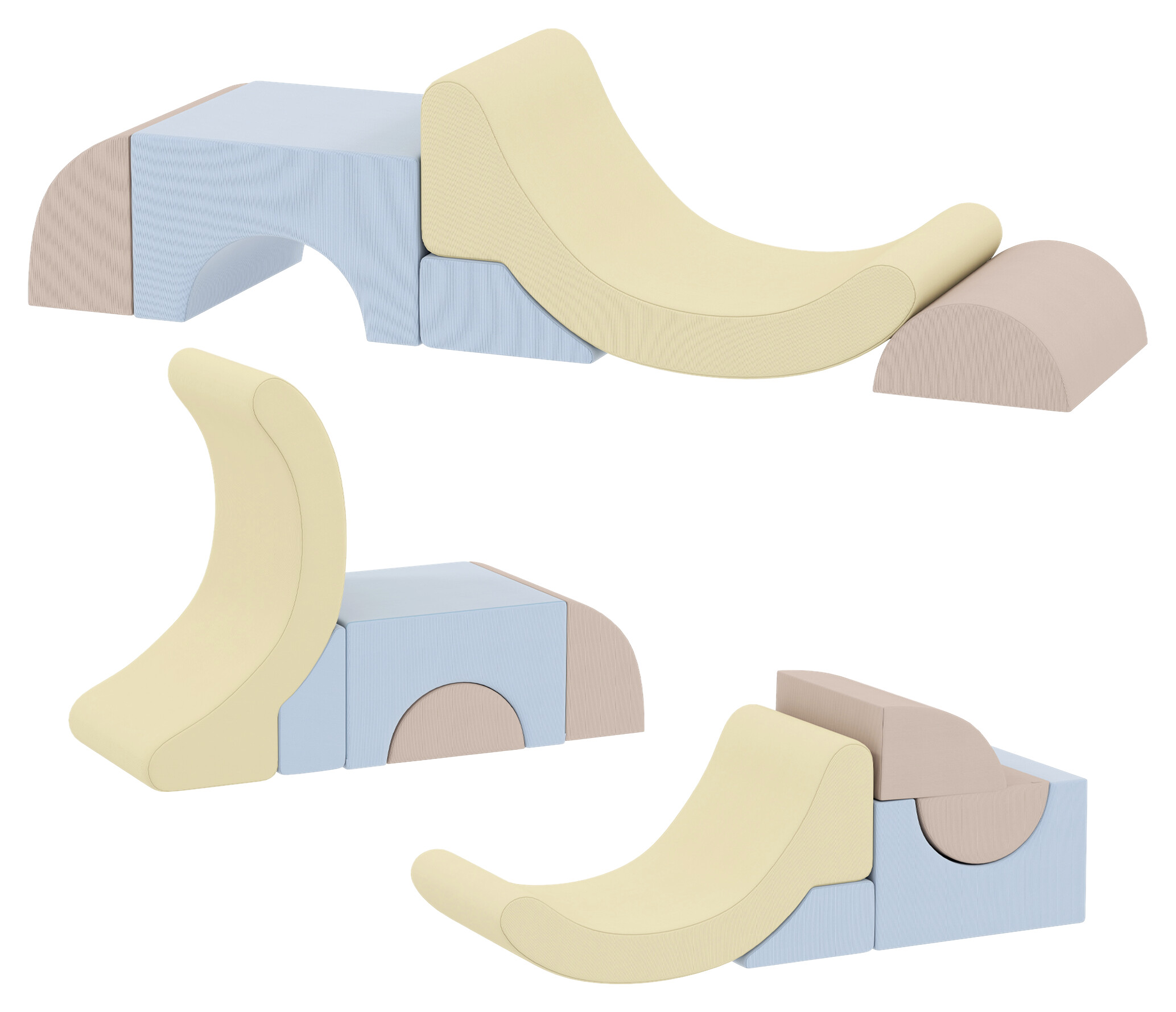 AIYAPLAY Schaumstoffbausteine B/H/L: ca. 48x32x85 cm