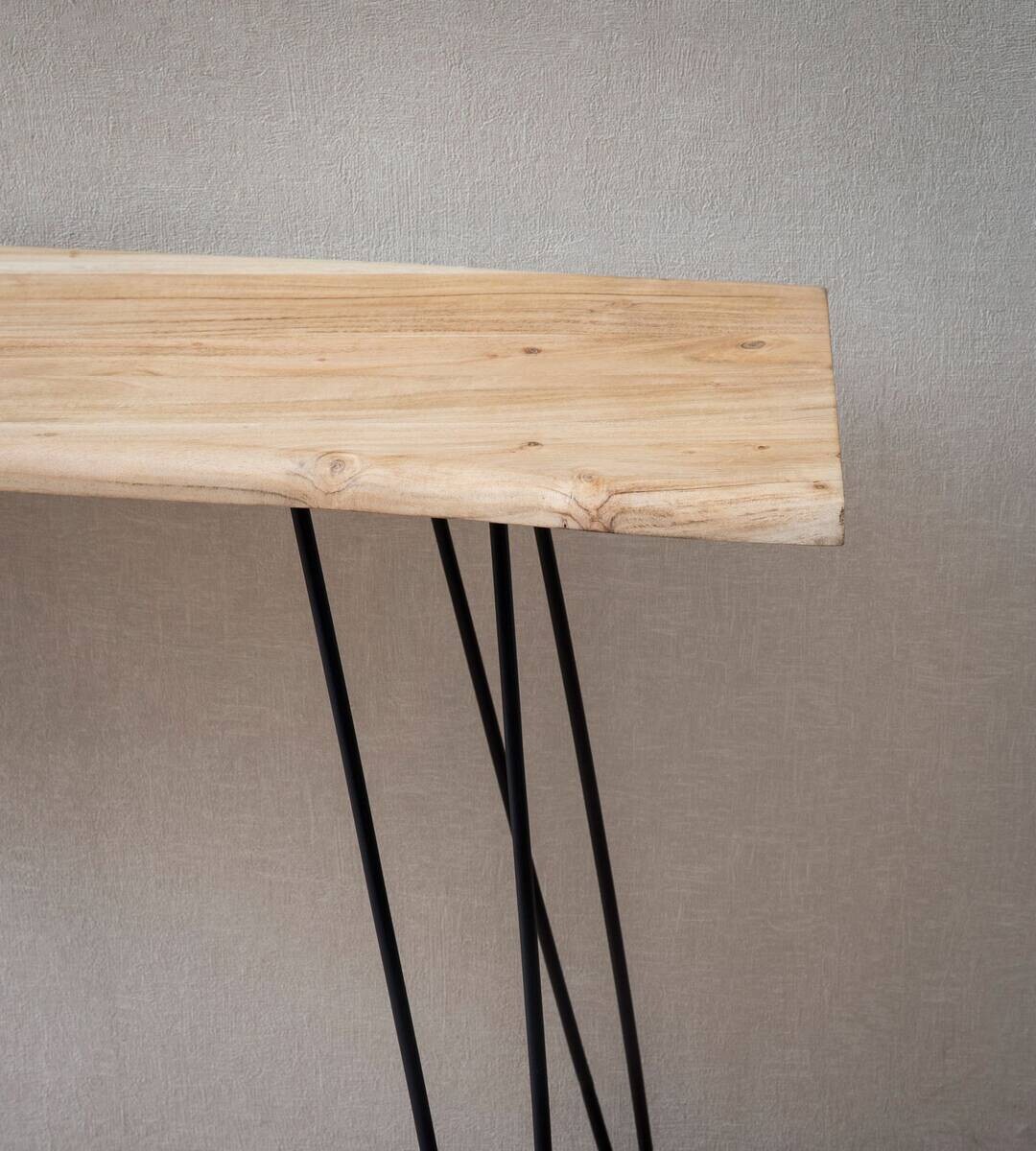 Konsolentisch braun Akazie B/H/T: ca. 150x75x36 cm