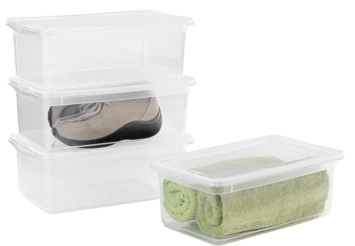 keeeper Box-Basixxset transparent B/H/L: ca. 19,5x12x33 cm