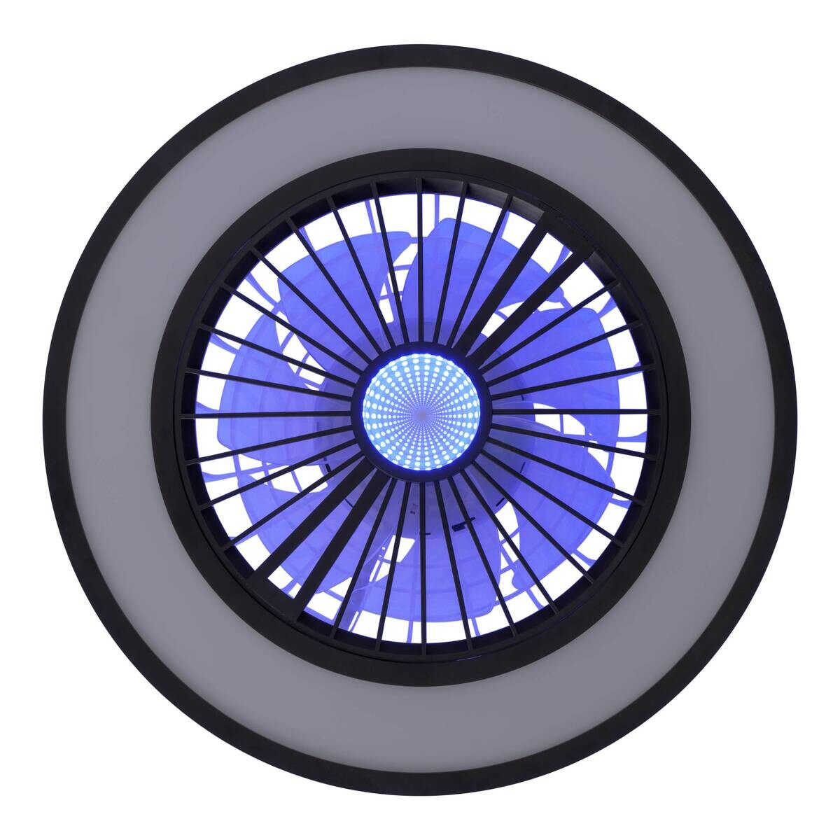 Näve Leuchten Deckenleuchte 1408622 schwarz Metall Kunststoff B/H/T: ca. 54x16x54 cm null 3 Brennstellen