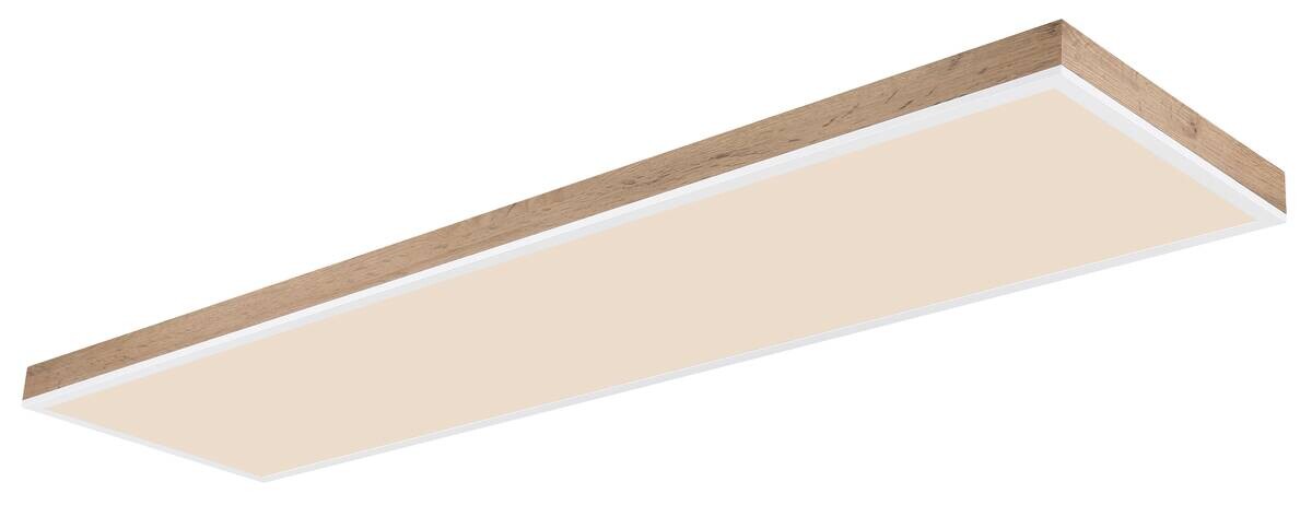 GLOBO LED-Deckenleuchte weiß Opal Kunststoff Aluminium B/H/T: ca. 30x7,5x120 cm