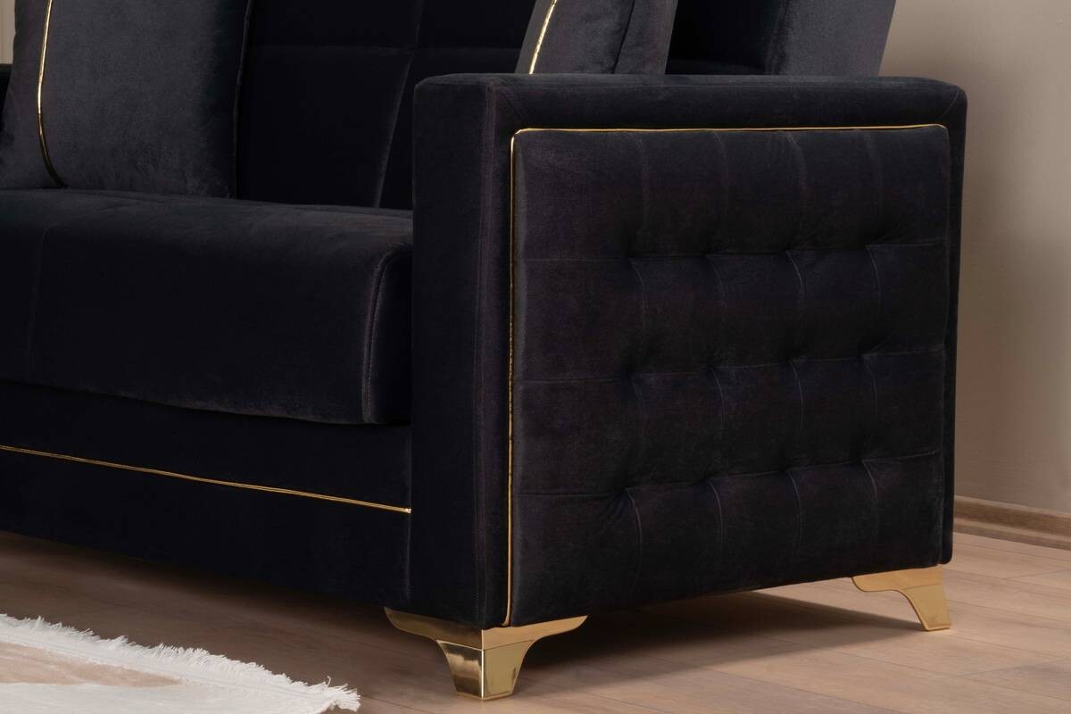 Sofa 3-2-1 Cavana anthrazit Microfaser