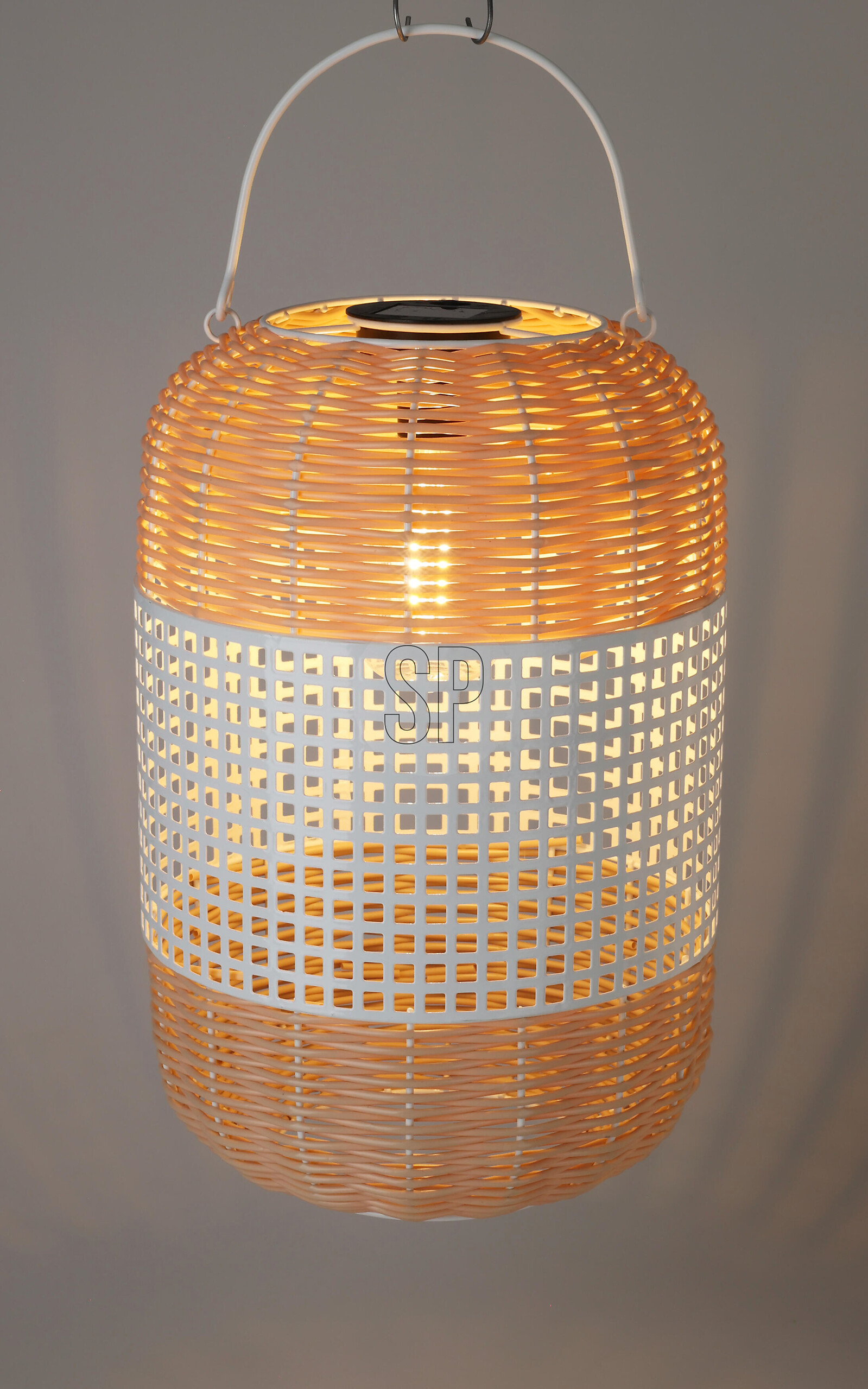 Solarlaterne schwarz Metall B/H/L: ca. 24x24x38 cm