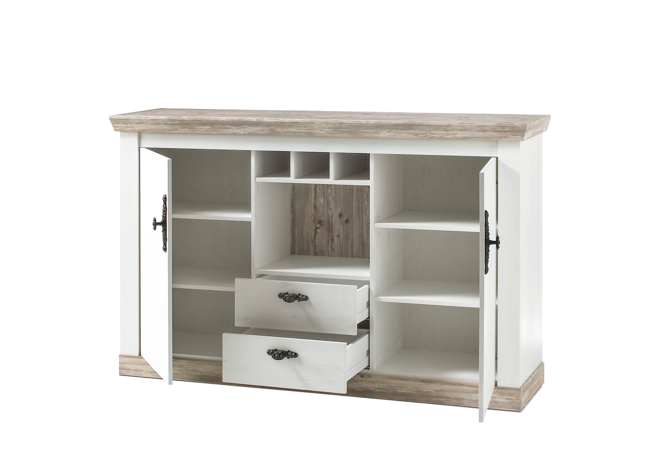 Sideboard Florenz weiß Pinie B/H/T: ca. 167x104x44 cm Sideboard Florenz weiß Pinie B/H/T: ca. 167x104x44 cm