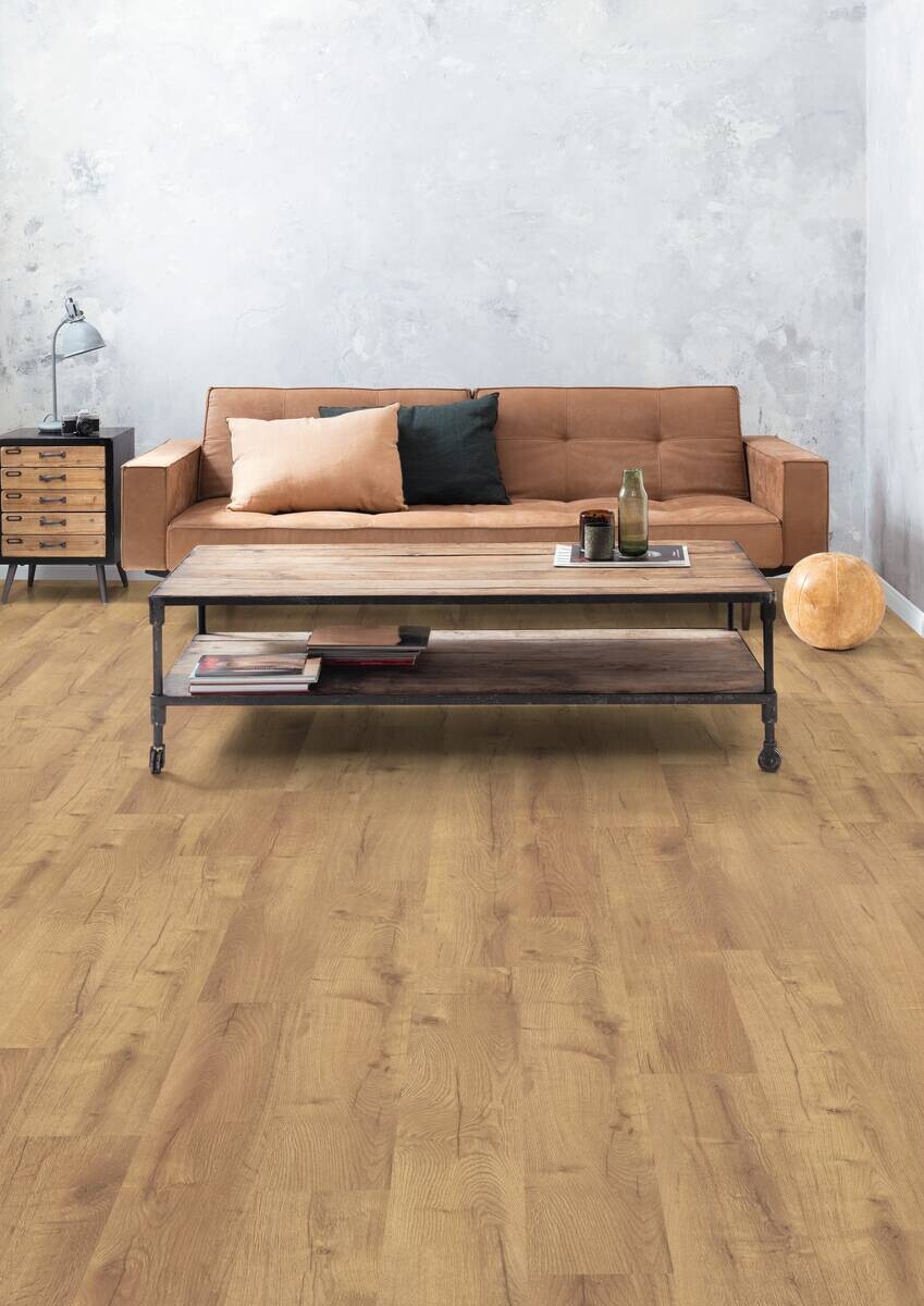 Laminatboden Eiche natur ca. 2,7429 m² im Paket B/L: ca. 19,2x129,2 cm pro Paket