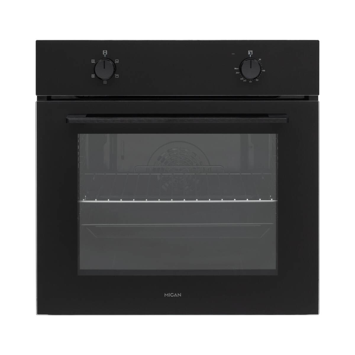 Mican Einbaubackofen BOAUS65 schwarz Metall B/H/T: ca. 59,5x59,5x57 cm