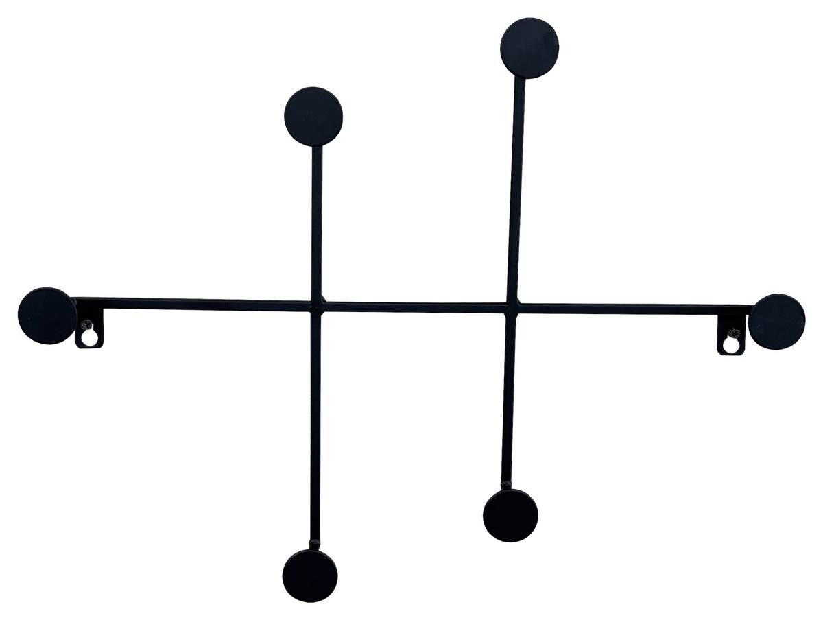 Wandgarderobe Ella schwarz B/H/T: ca. 41x31x5 cm Wandgarderobe Ella schwarz B/H/T: ca. 41x31x5 cm