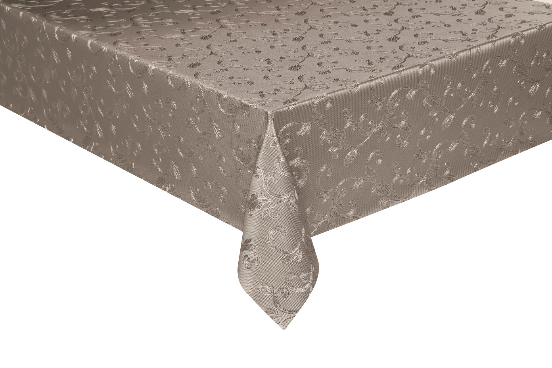 Polyline Abwaschbarer Tischbelag Ranke taupe B: ca. 140 cm