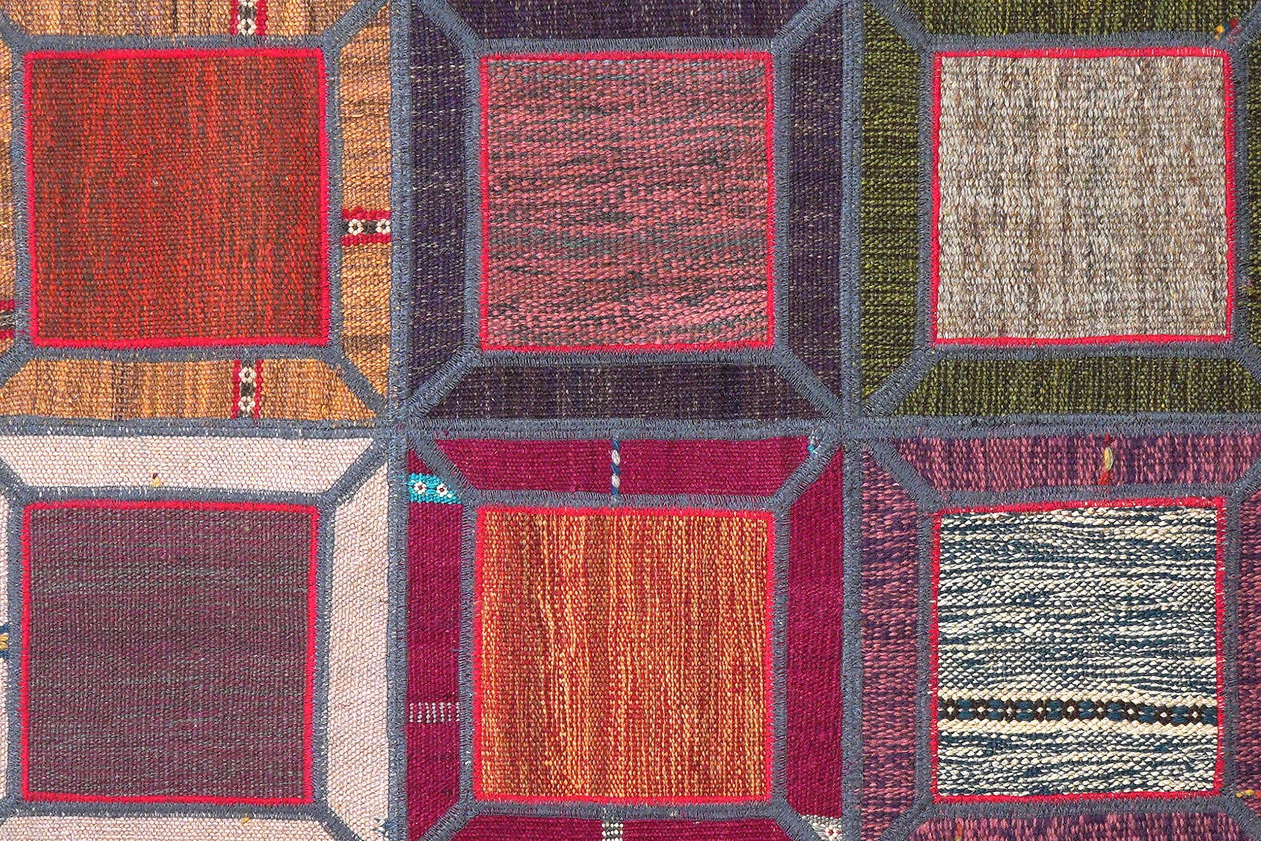 PersaTepp Teppich Kelim Tekkehdouz bunt B/H/L: ca. 150x1x200 cm