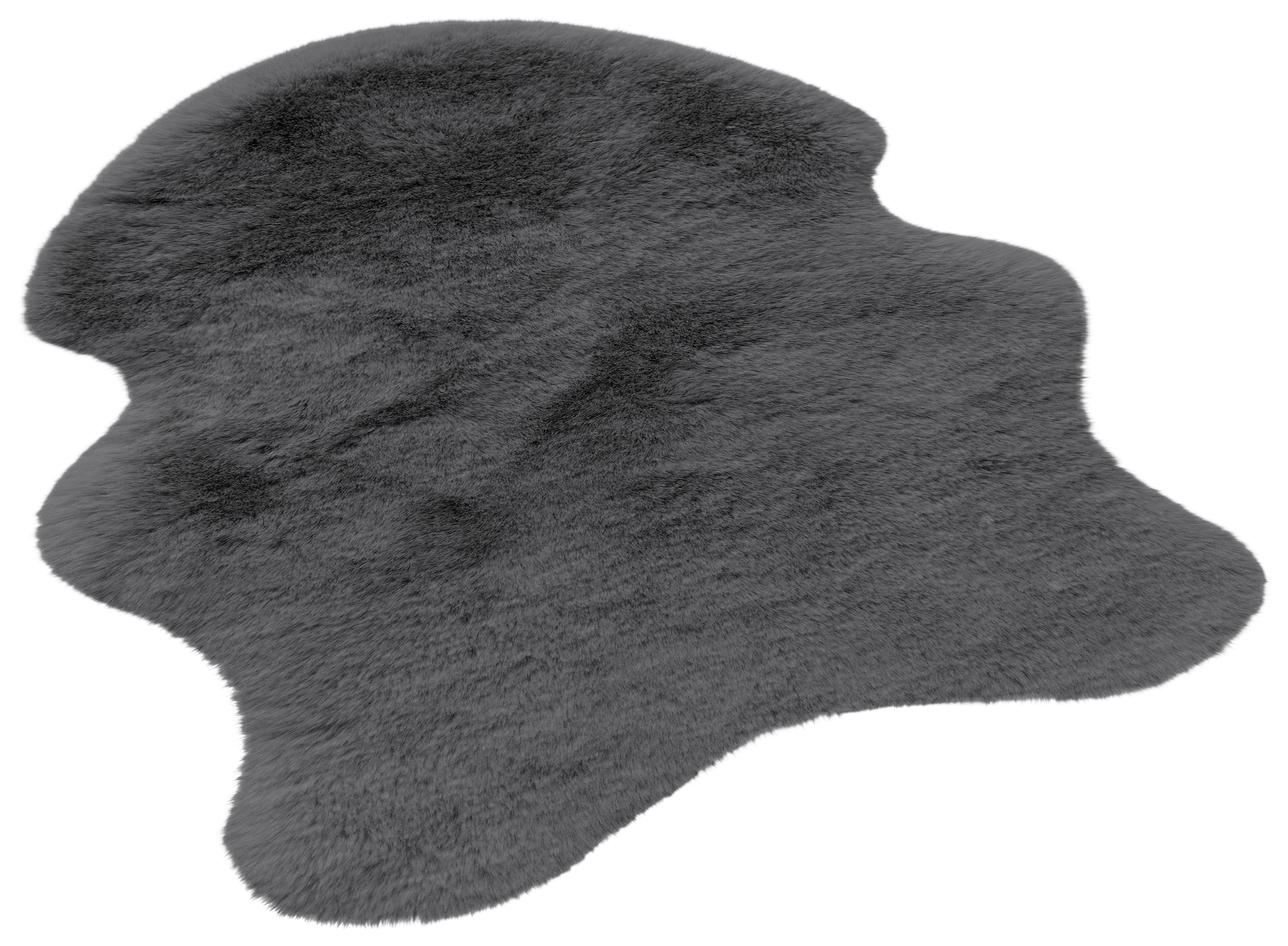 Fellimitat Moya stahlgrau B/L: ca. 40x57 cm