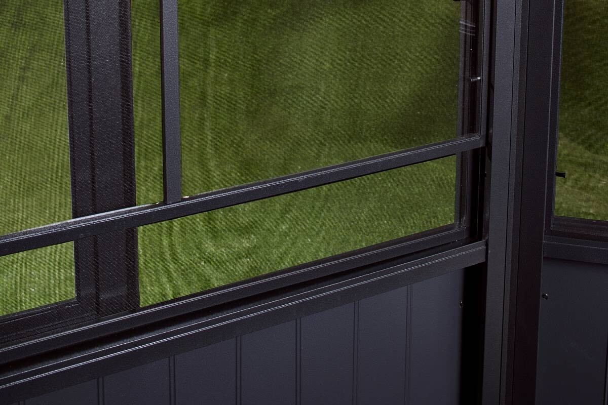 Sojag Kaltwintergarten Charleston anthrazit Aluminium B/H/T: ca. 472x281x367 cm