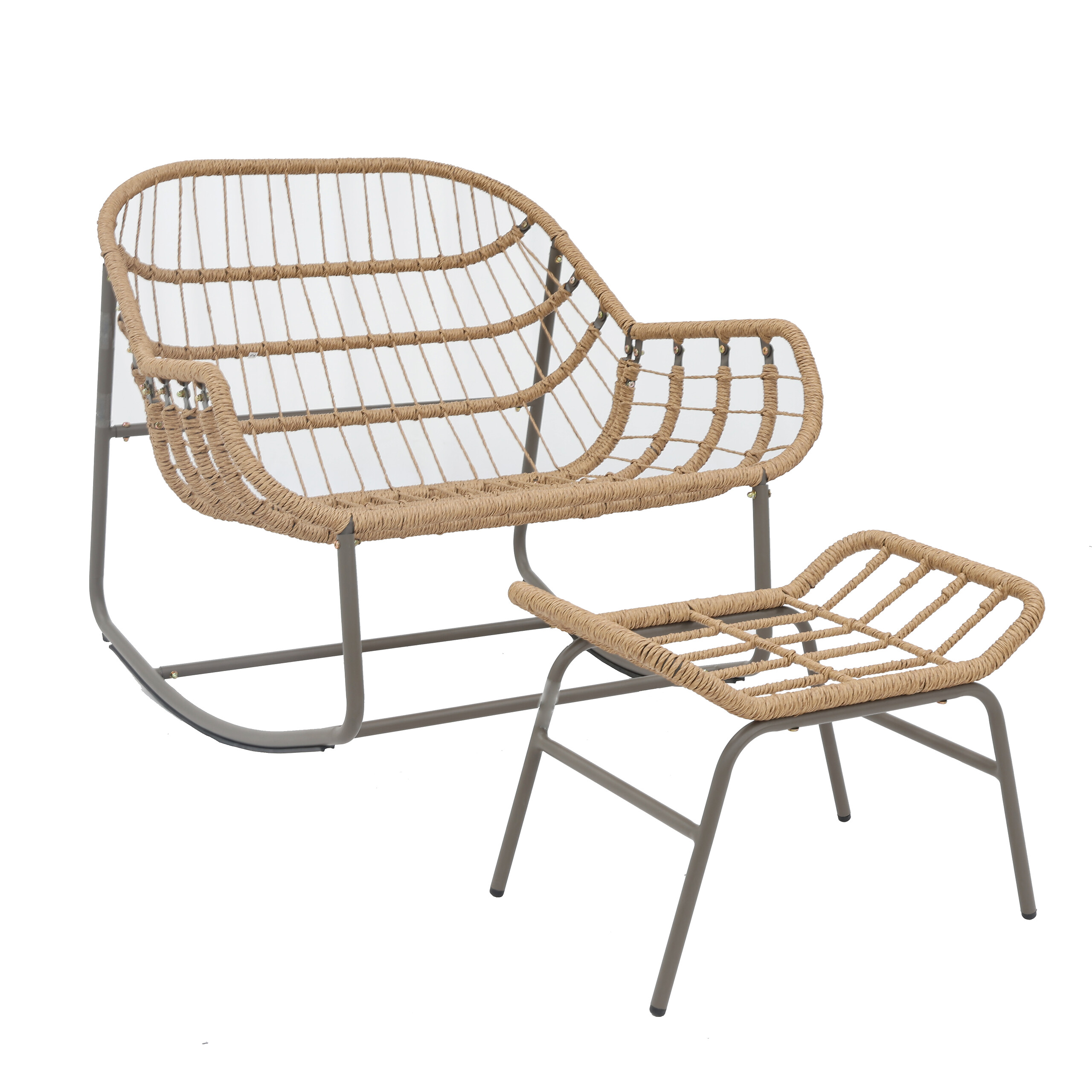 POCOline Gartenstuhl braun Stahl